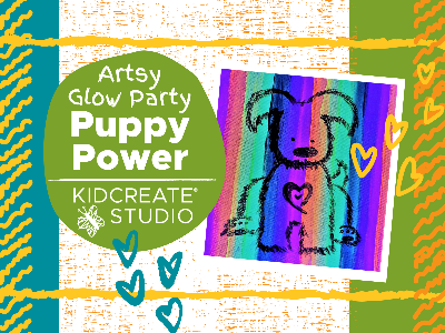 Artsy Glow Party - Puppy Power Workshop (4-10 Years)